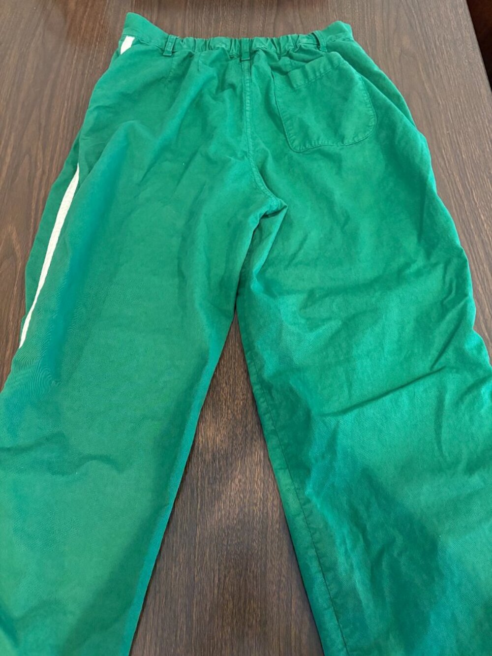 imogene+willie Baker striped trouser in Kelly Green L - Picture 6 of 6